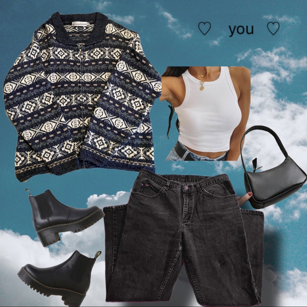 Knit sweaters jacket